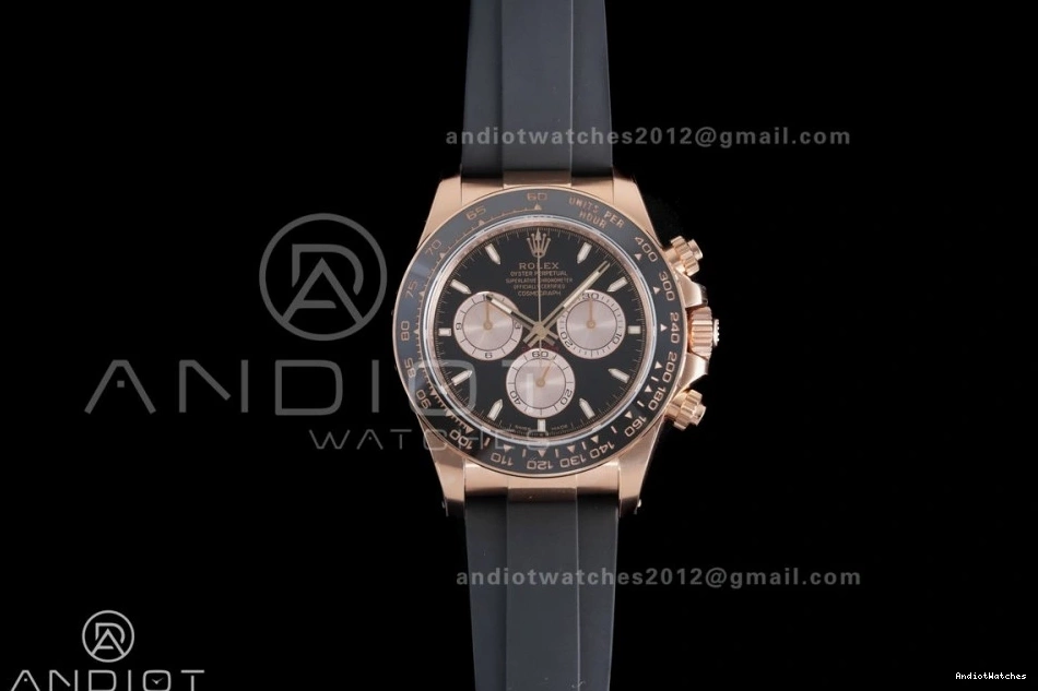 Edition 798 RG Gain 1:1 Weight On 126515 Oyster-flex Stick DD Daytona Sophisticated Best Strap Sub-dial Black Dial VSF Marker 1121